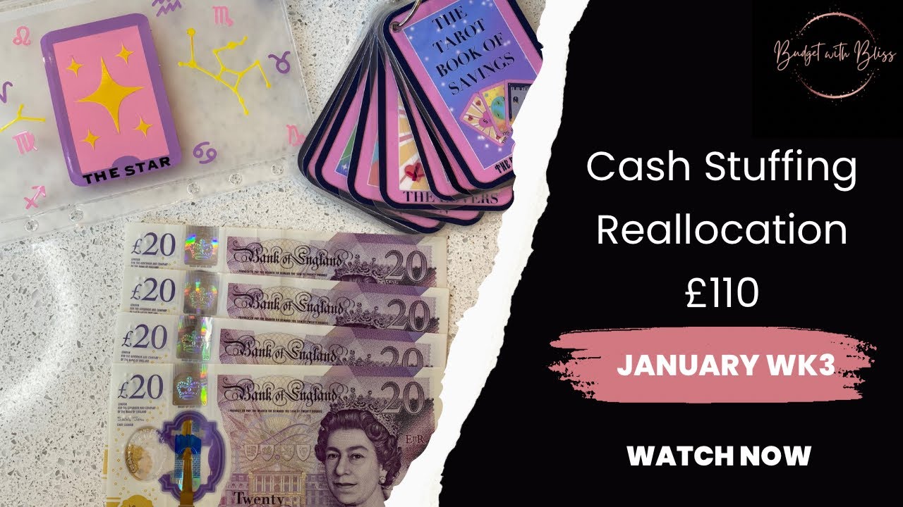 Reallocating £110 from completed savings challenge & side hustle money! | UK Cash Stuffing
