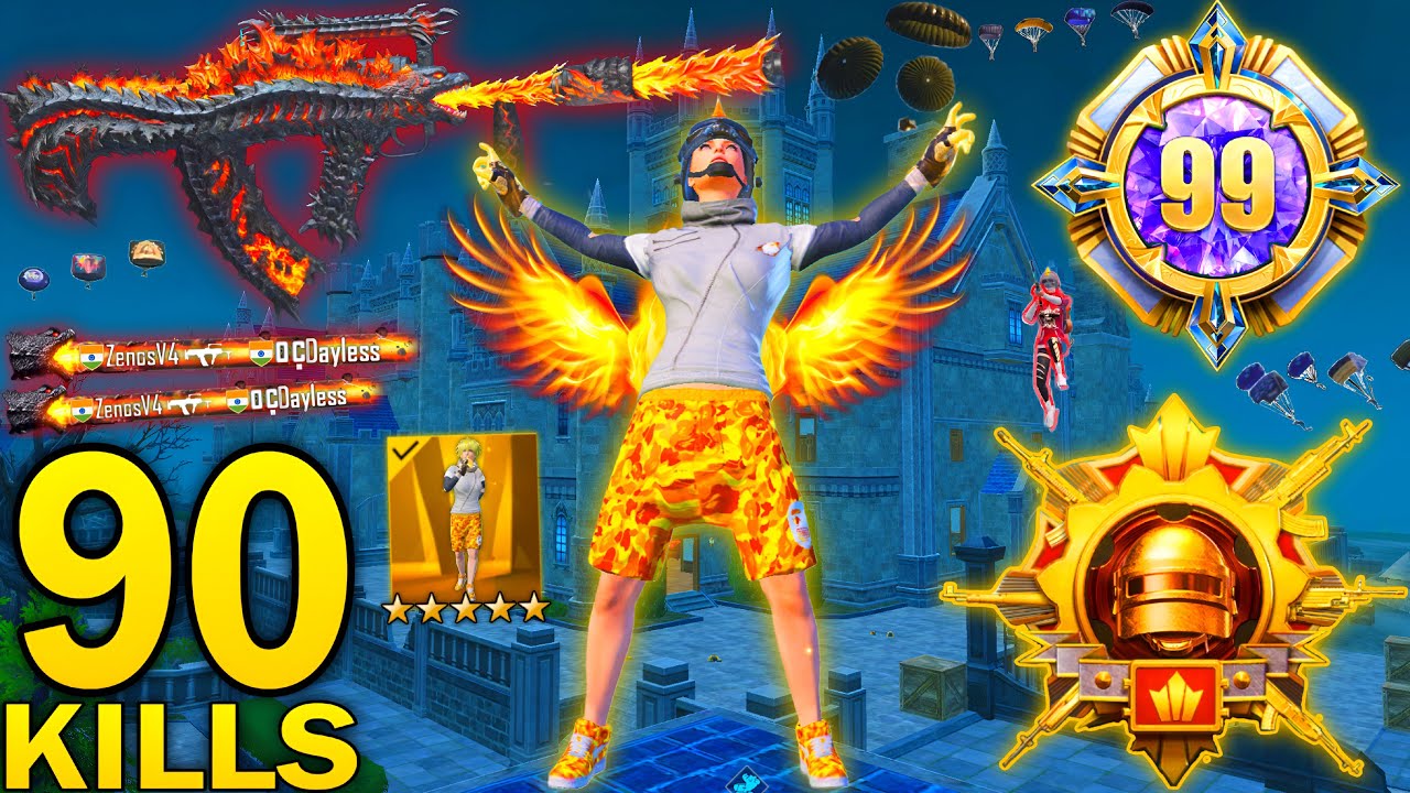 90 solo KILLS!😱ALL PRO PLAYERS RUSHED ME IN ERANGEL🔥 PUBG MOBILE - BGMI
