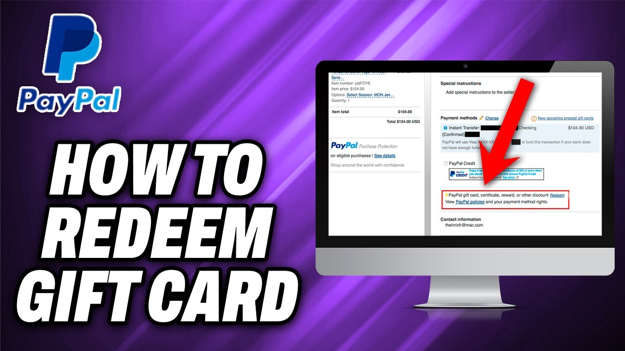 How To Redeem PayPal Gift Card