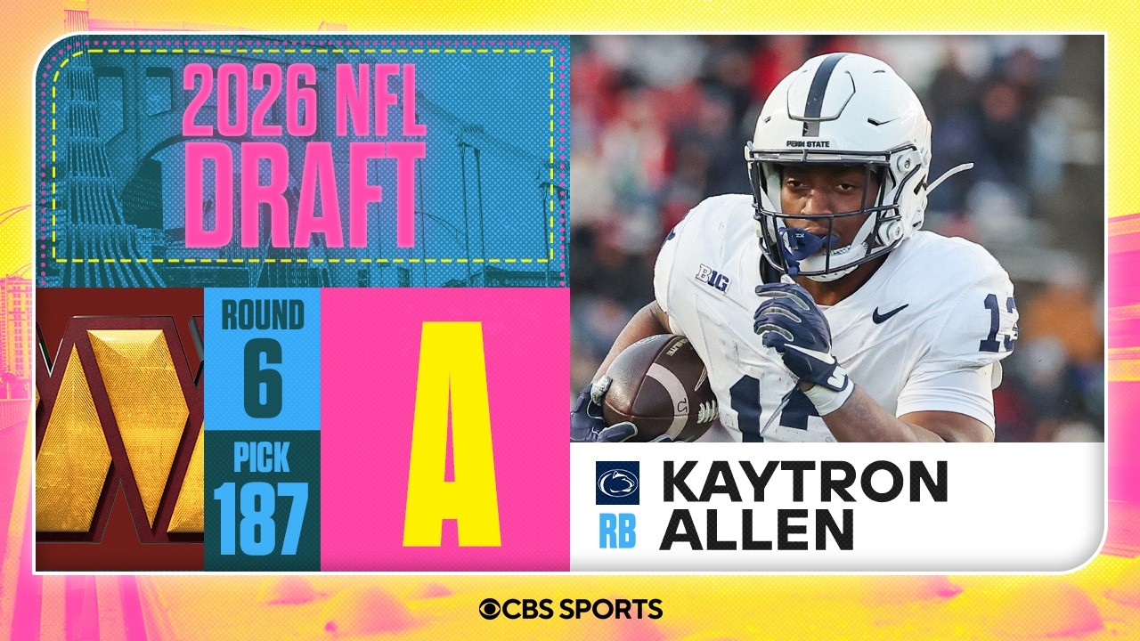 Commanders select Kaytron Allen in Sixth Round, No. 187 overall | 2026 NFL Draft Grades & Reaction
