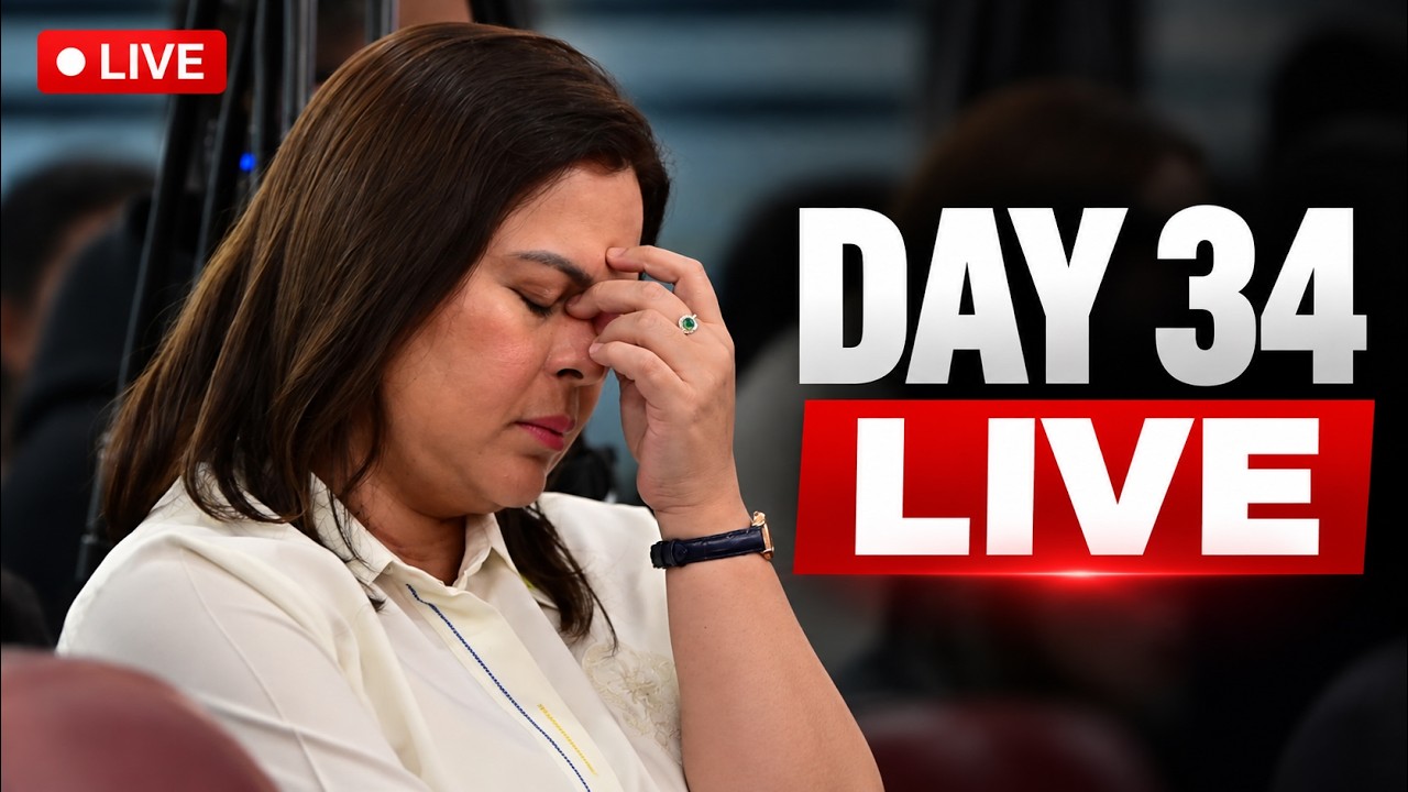 Sara Duterte Impeachment LIVE Day 34 | Philippines VP Trial Resumes, Senate Proceedings Underway