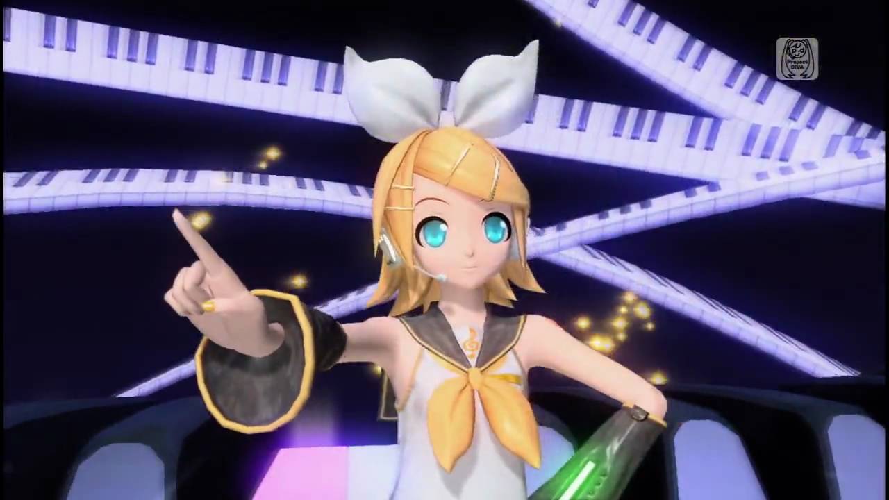 Hatsune miku Dreamy Theater HD RING X RING X RING (Kagamine RIN) Project DIVA  PSP&PS3