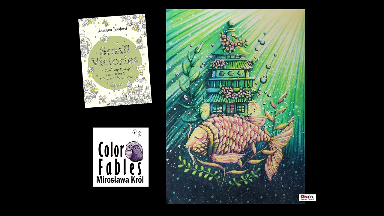 Color Fables - Underwater house in Johanna Basford's Small Victories - Color Along