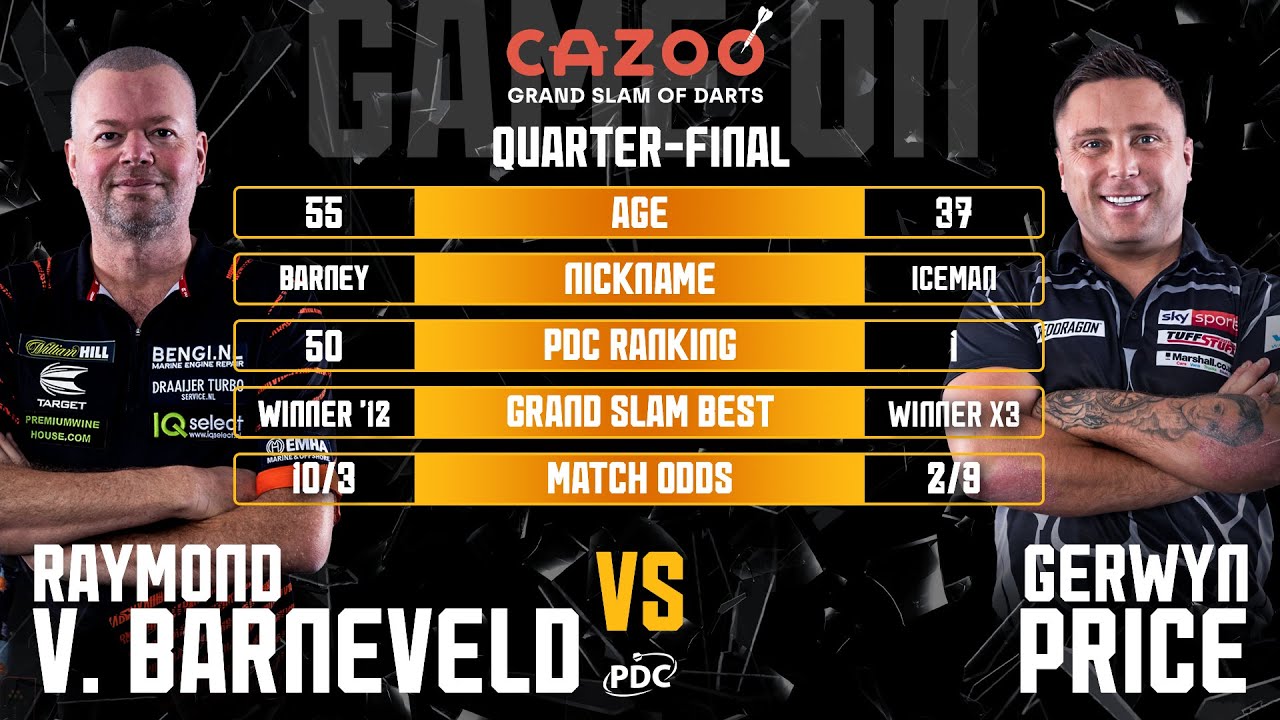 PDC Grand Slam of Darts 2022 11 18 - Raymond van Barneveld vs Gerwyn Price - HUN