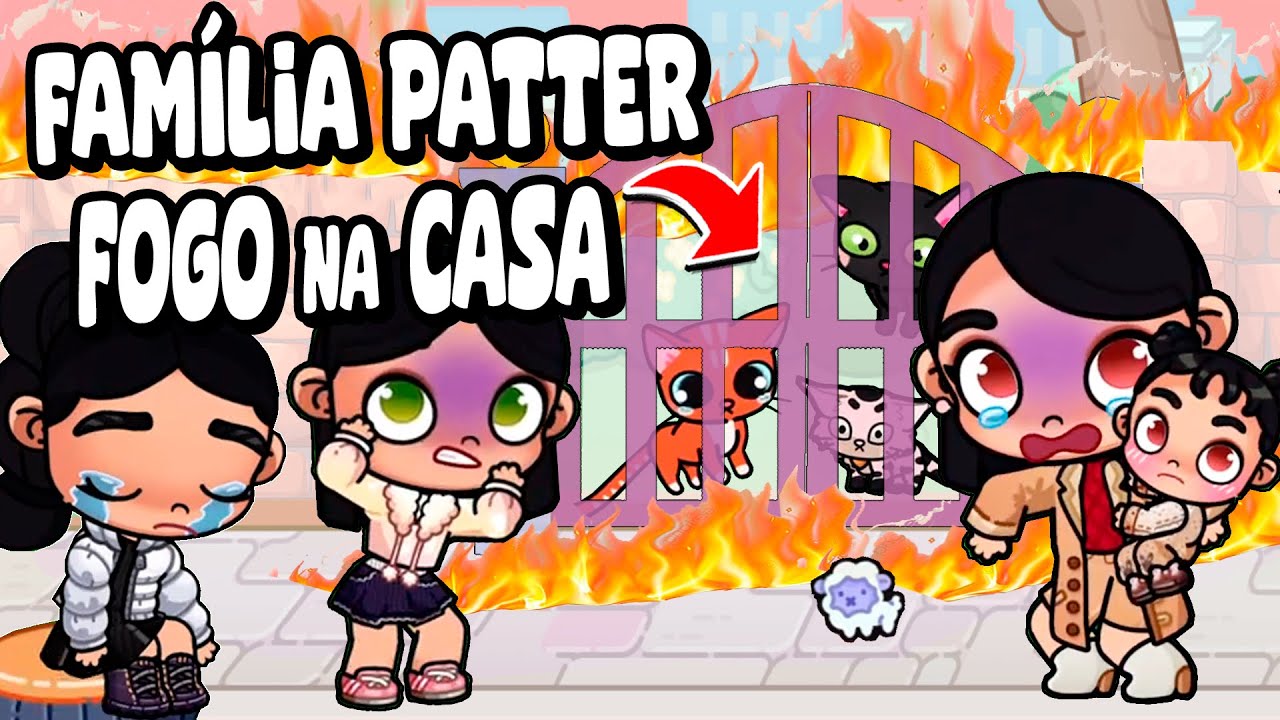 ROTINA FAMÍLIA PATTER FOGO NA CASA 🔥 | CHAMA O BOMBEIRO! | PAZU AVATAR WORLD ROTINAS E HISTÓRIAS