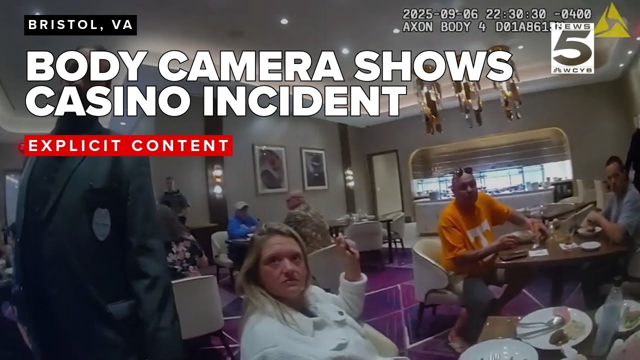Police release body cam footage that shows Bristol casino incident - *Foul language*
