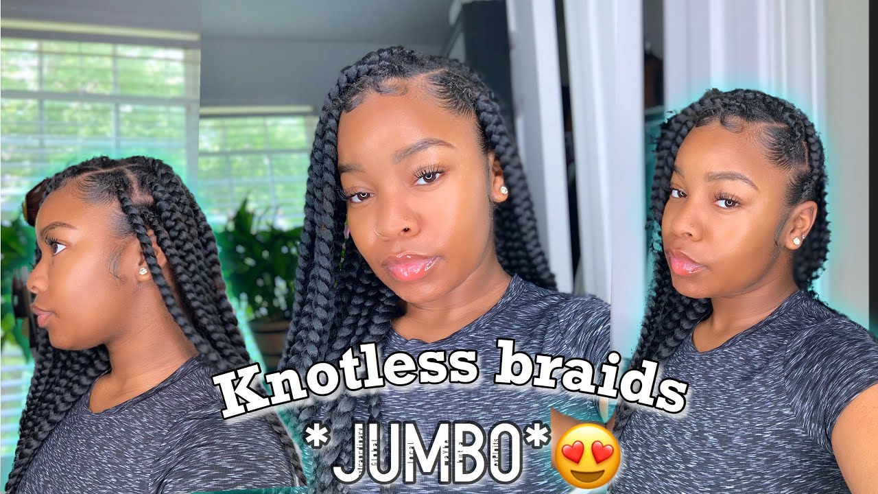 EXTENDED JUMBO KNOTLESS BRAIDS |2 METHODS *VERY DETAILED & EASY* ft. Youngther