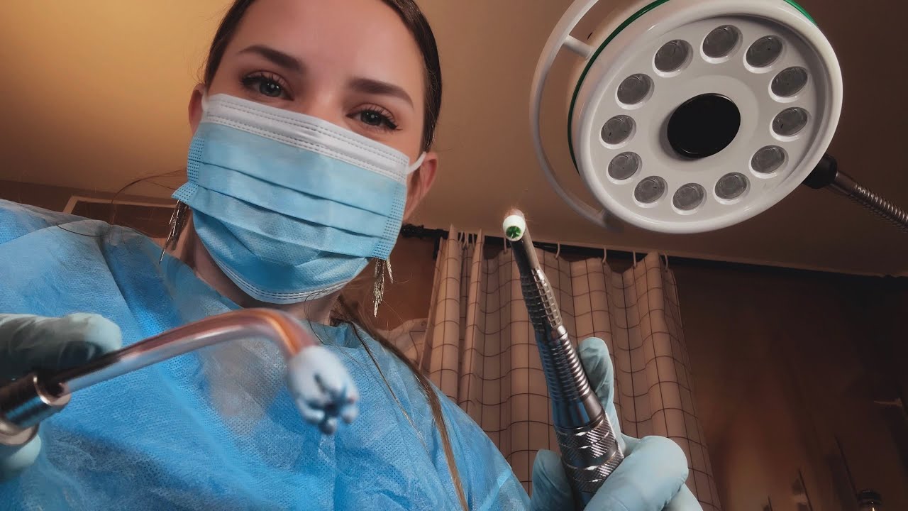 ASMR Dentist 🦷 Relaxing Teeth Cleaning & Polishing with Dental Hygienist