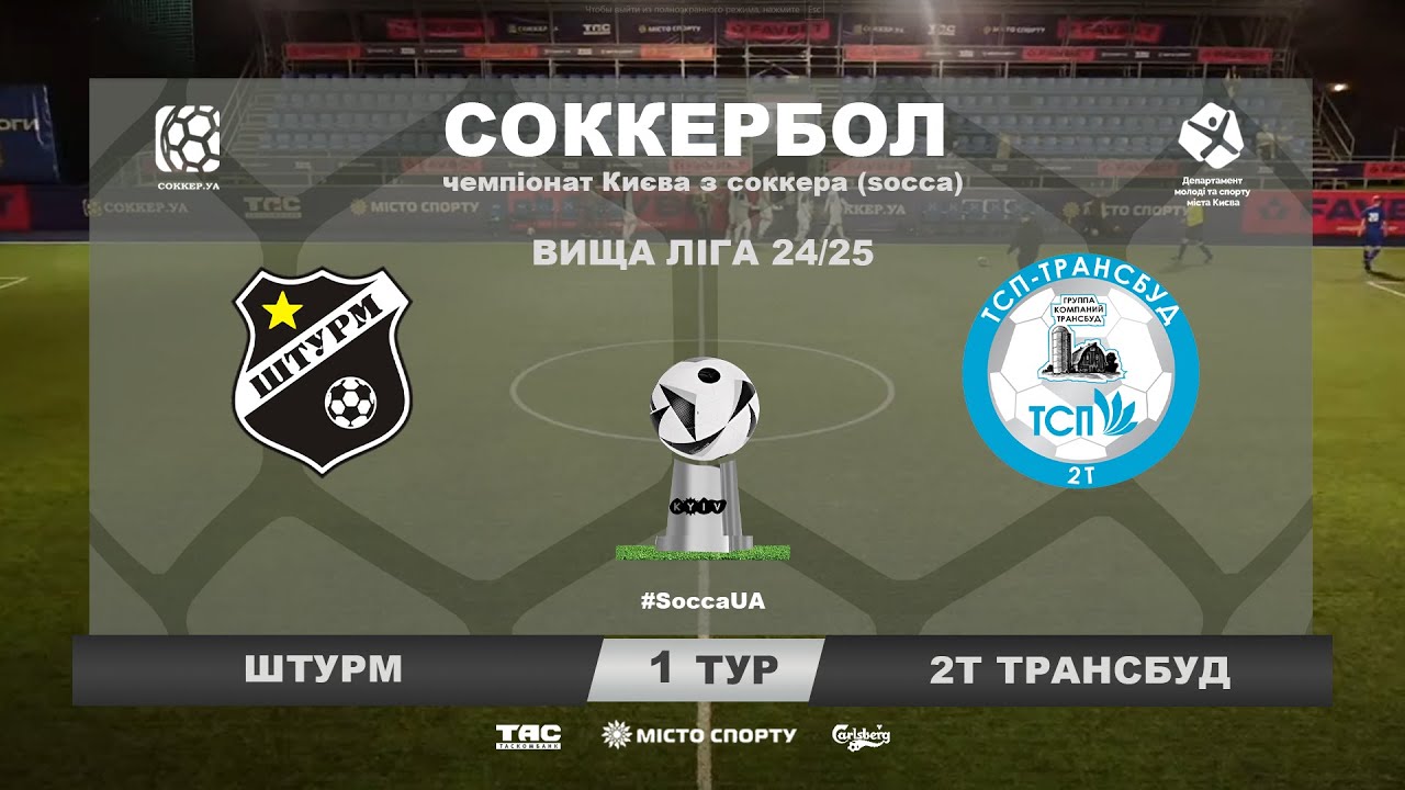 СОККЕРБОЛ 2024 - чемпіонат з соккеру (socca), вища ліга