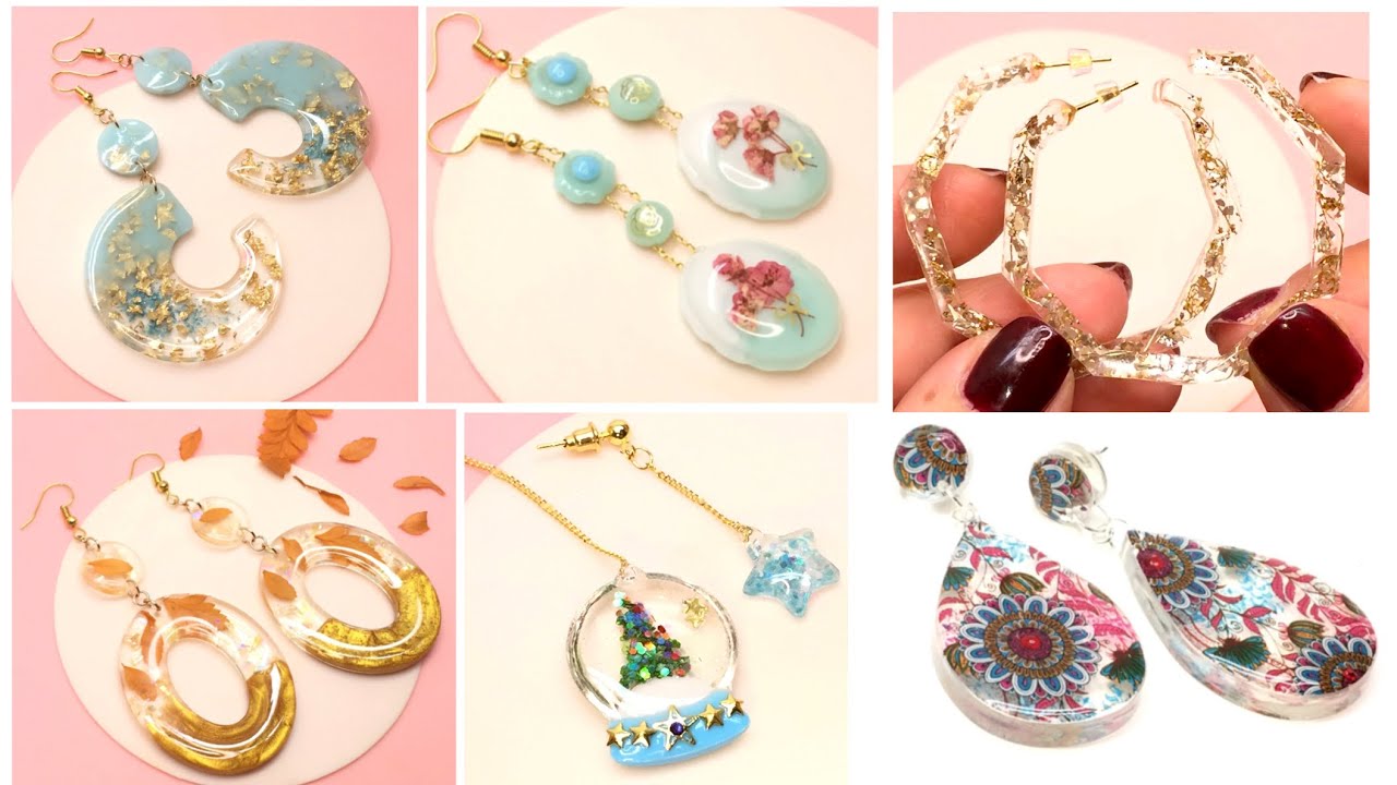 Resin Crafts- Earrings- funshowcase- DIY