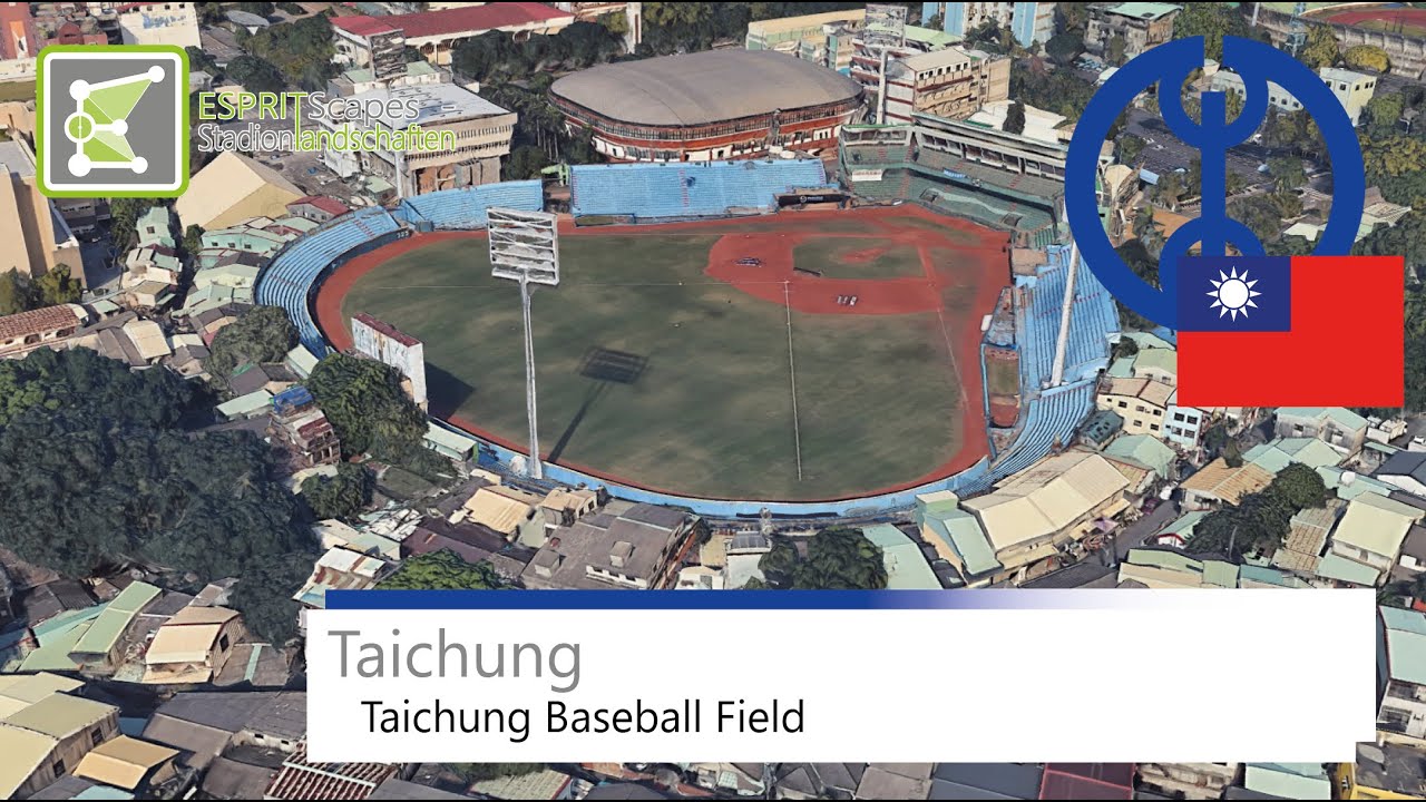 Taichung Baseball Field | Google Earth 360° Rotation
