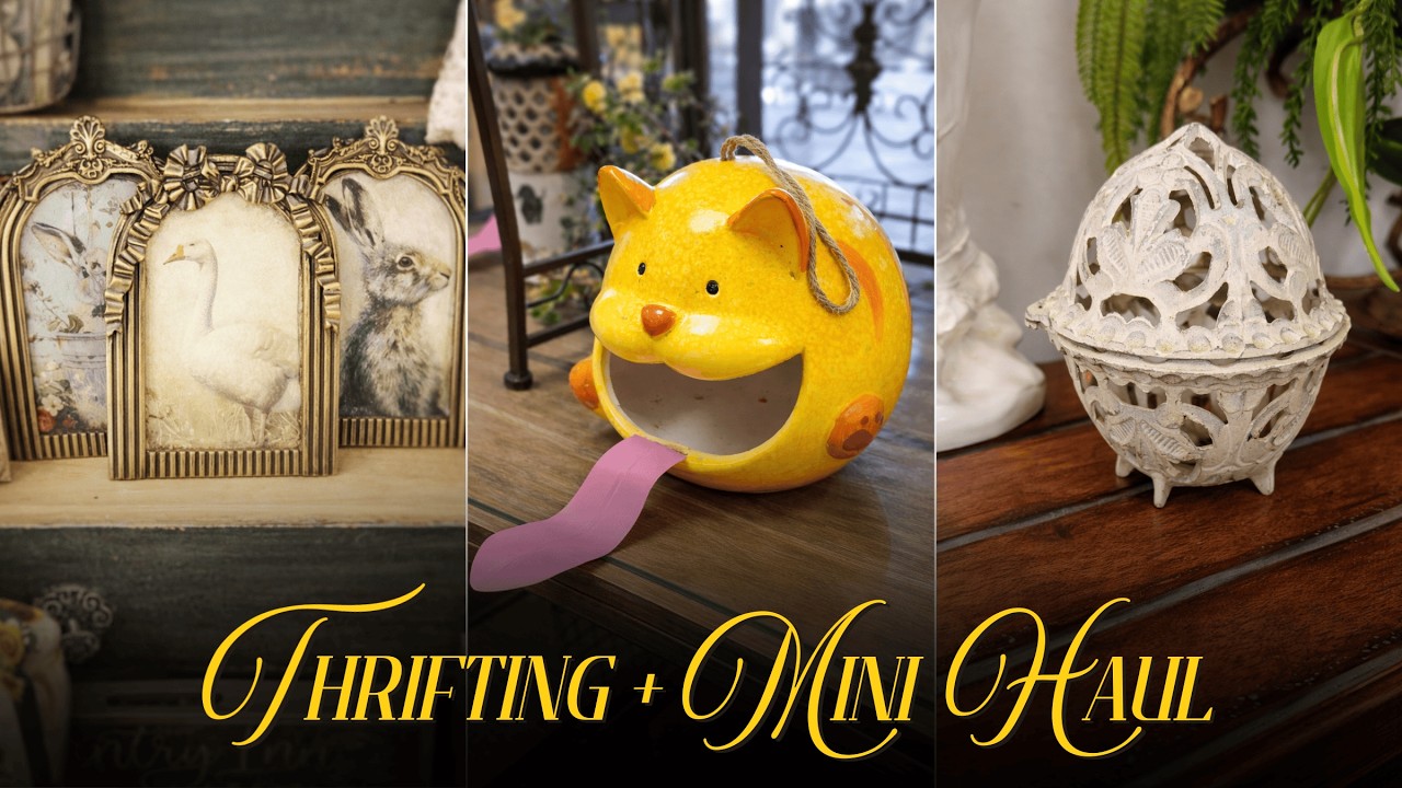 Thrift Shop, Antiques, and Mini Haul | Vintage Decor Styling