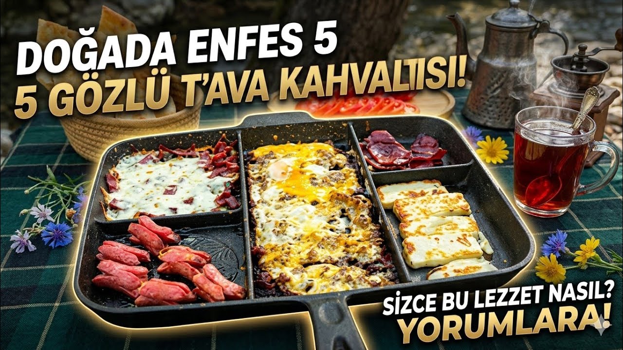 5 Gözlü Tavada Bol Proteinli Kahvaltı | Ultimate Turkish Breakfast | ChefinWild