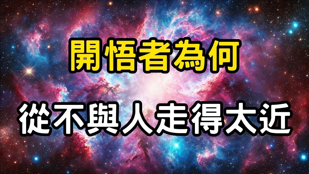 開悟者為何從不與人走得太近？真相比你以為的更震撼！揭示宇宙的終極天機，靈魂進化的第一個代價 #開悟 #覺醒 #靈性成長