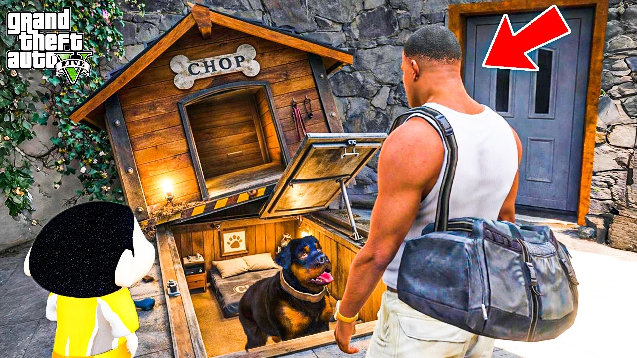 Franklin & Shinchan Found Secret Base Inside Chop House in GTA 5!