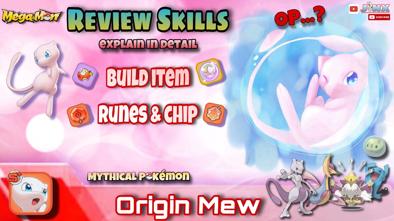 🔥megamon🔥 Origin mew Reviewskill & build item#megamon #megamonster #pocketincoming