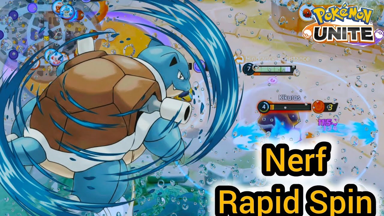 Blastoise Nerf Rapid Spin Pushed Master Ranked Match 😤