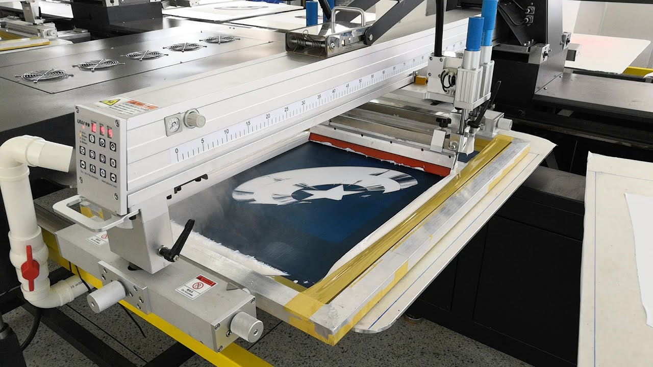 Fast Speed Full Automatic Oval Screen Printing Press Machine For Garments Screen Printing