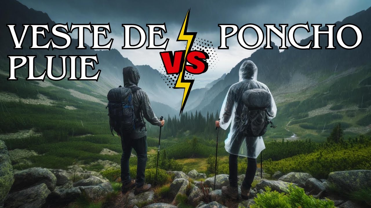La pluie en Trek - PONCHO VS VESTE DE PLUIE