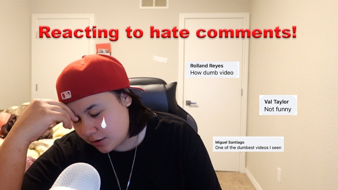 reacting to hate comments!