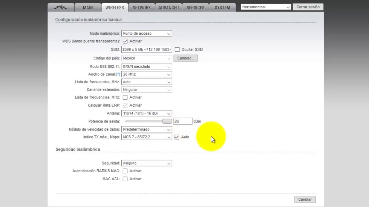 Configurar antena Ubiquiti en modo AP