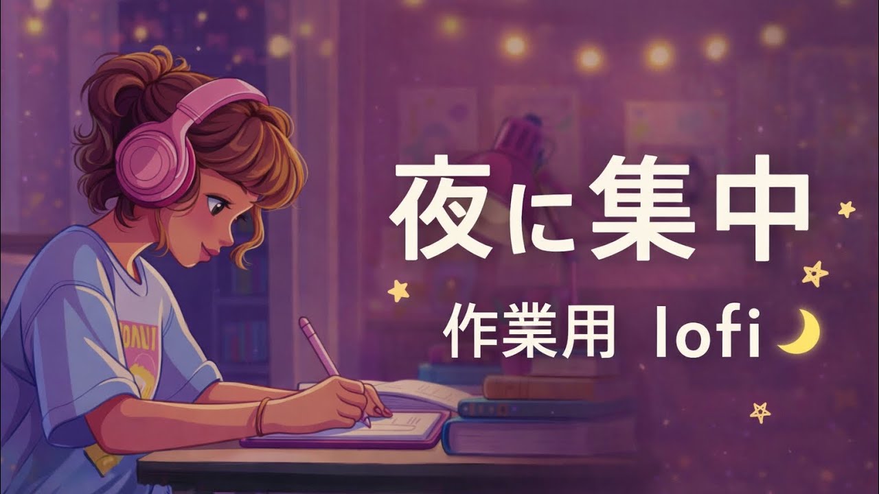 BGM late night lofi – soft mix for focus (48 min)