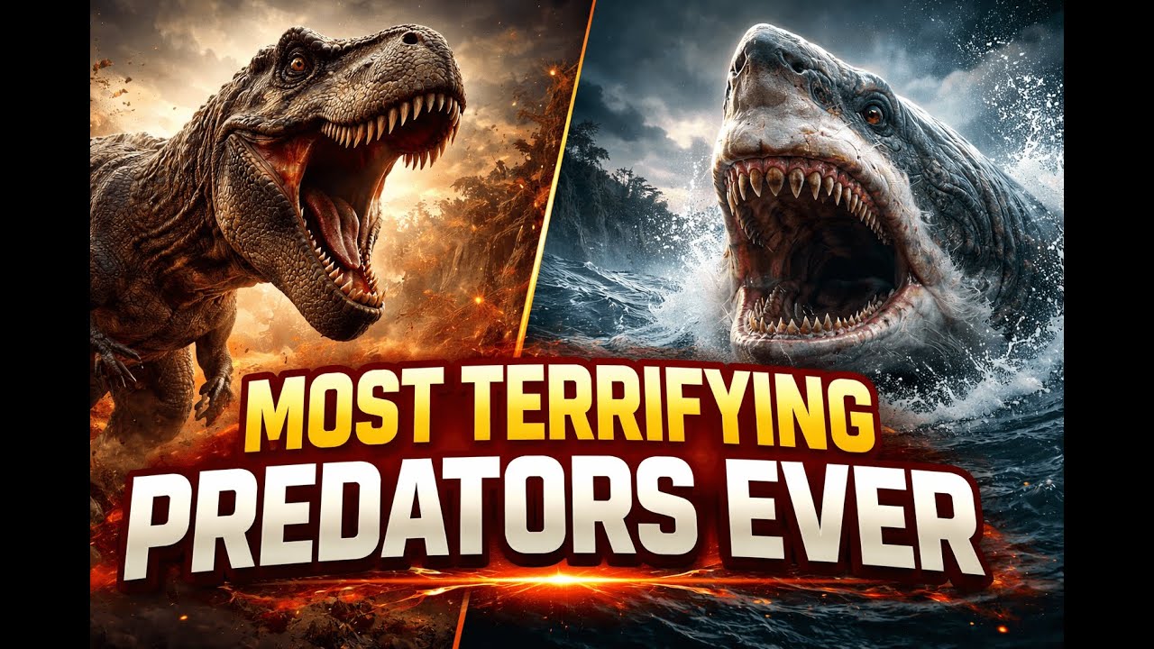 Megalodon to T-Rex: The Most Terrifying Predators Ever