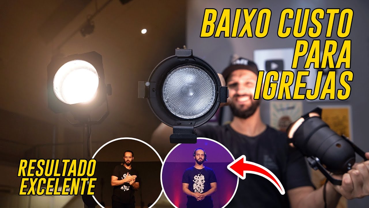 GUIA ILUMINAÇÃO BAIXO CUSTO PARA IGREJAS (O RESULTADO É INCRÍVEL)