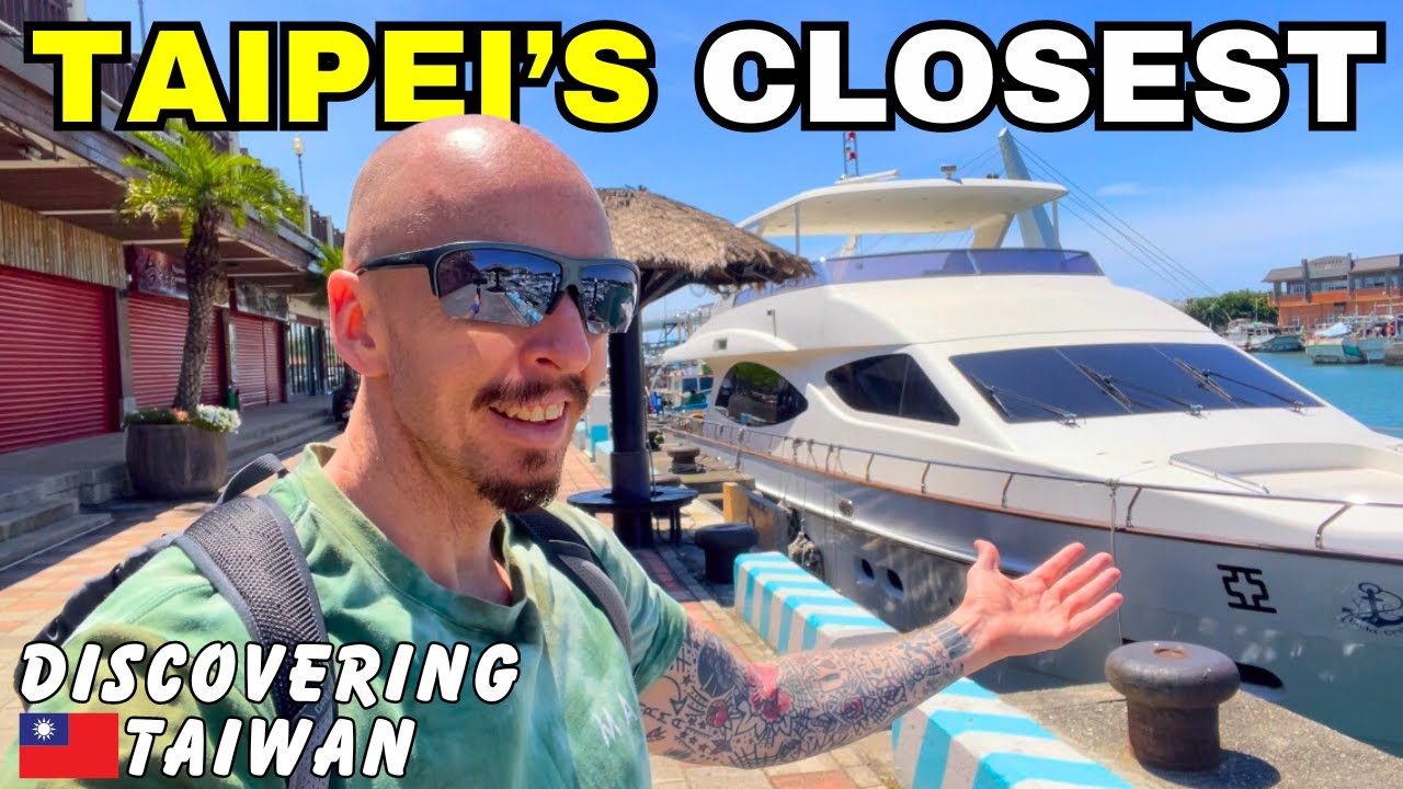 I visit Taipei's closest beach and there's no swimming! 🇹🇼Taiwan Life