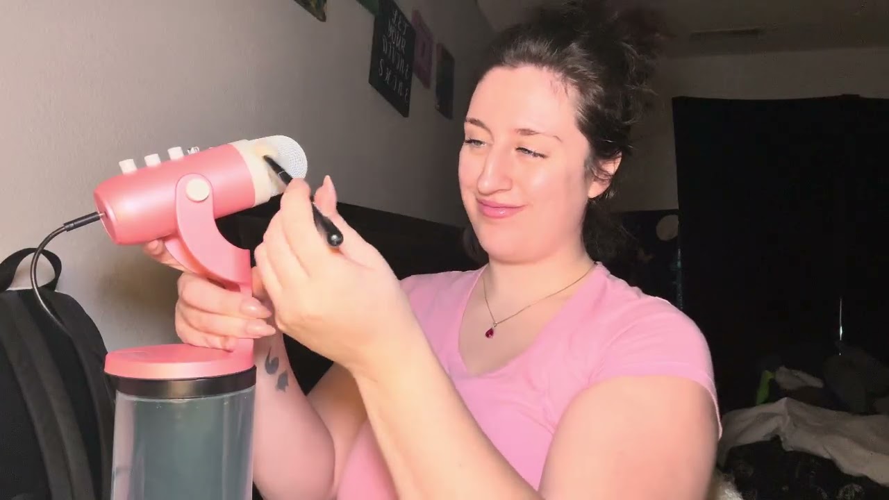 ASMR makeup brushes and whispers 