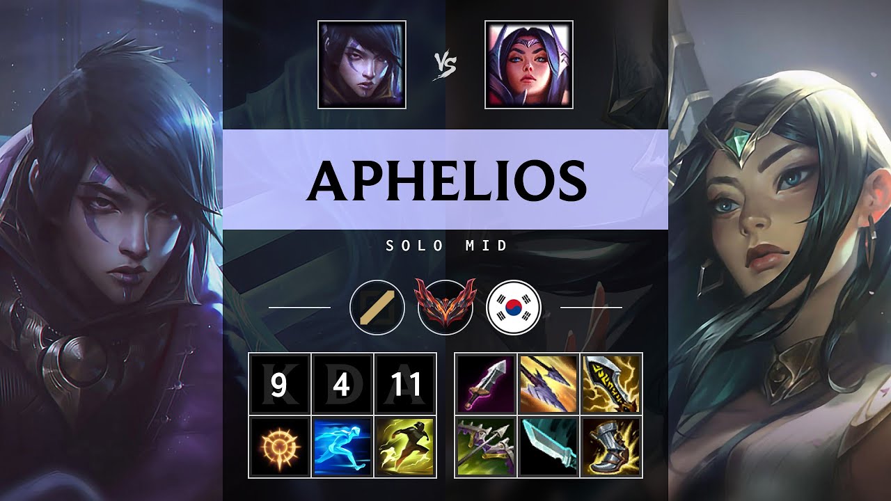 Aphelios Mid vs Irelia - KR Grandmaster Patch 25.09