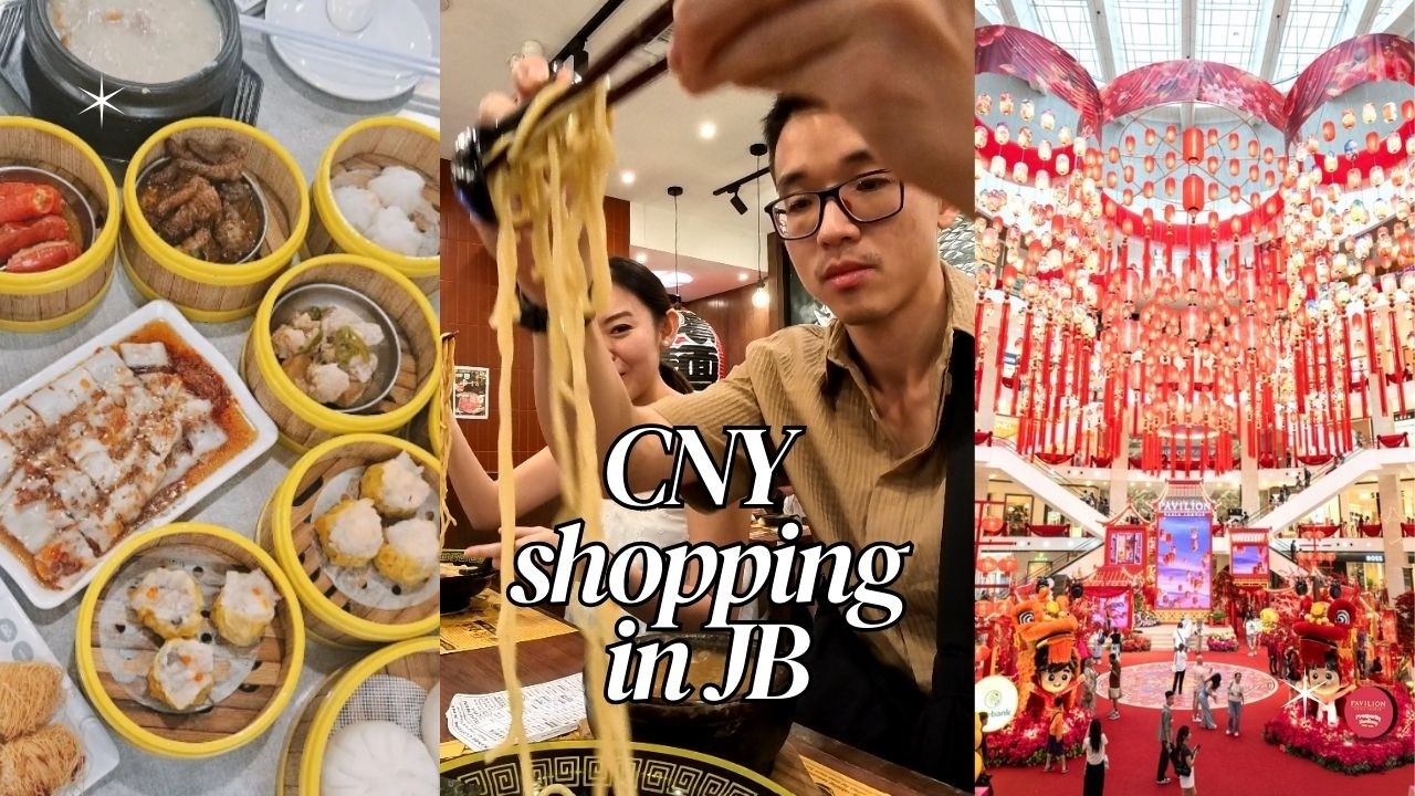 CNY Shopping in JB 🇲🇾 | Eco Botanic, Mid Valley, Dim Sum & Kanbe Ramen