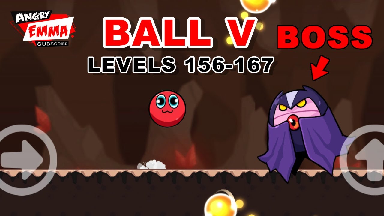 🔴Ball V - Levels 156-167 + BOSS (Android Gameplay)