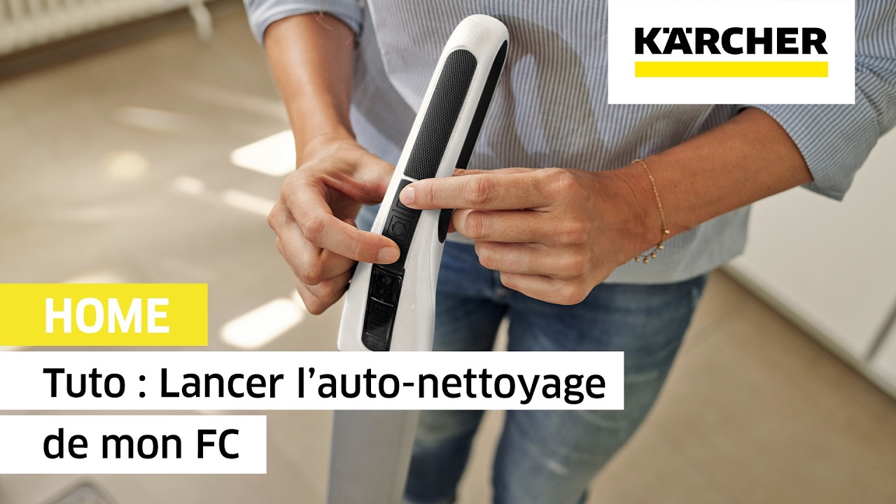 TUTO 🧼 : Comment lancer l'AUTO-NETTOYAGE des rouleaux (Nettoyeurs de sols FC 7 et FC 8) | Kärcher