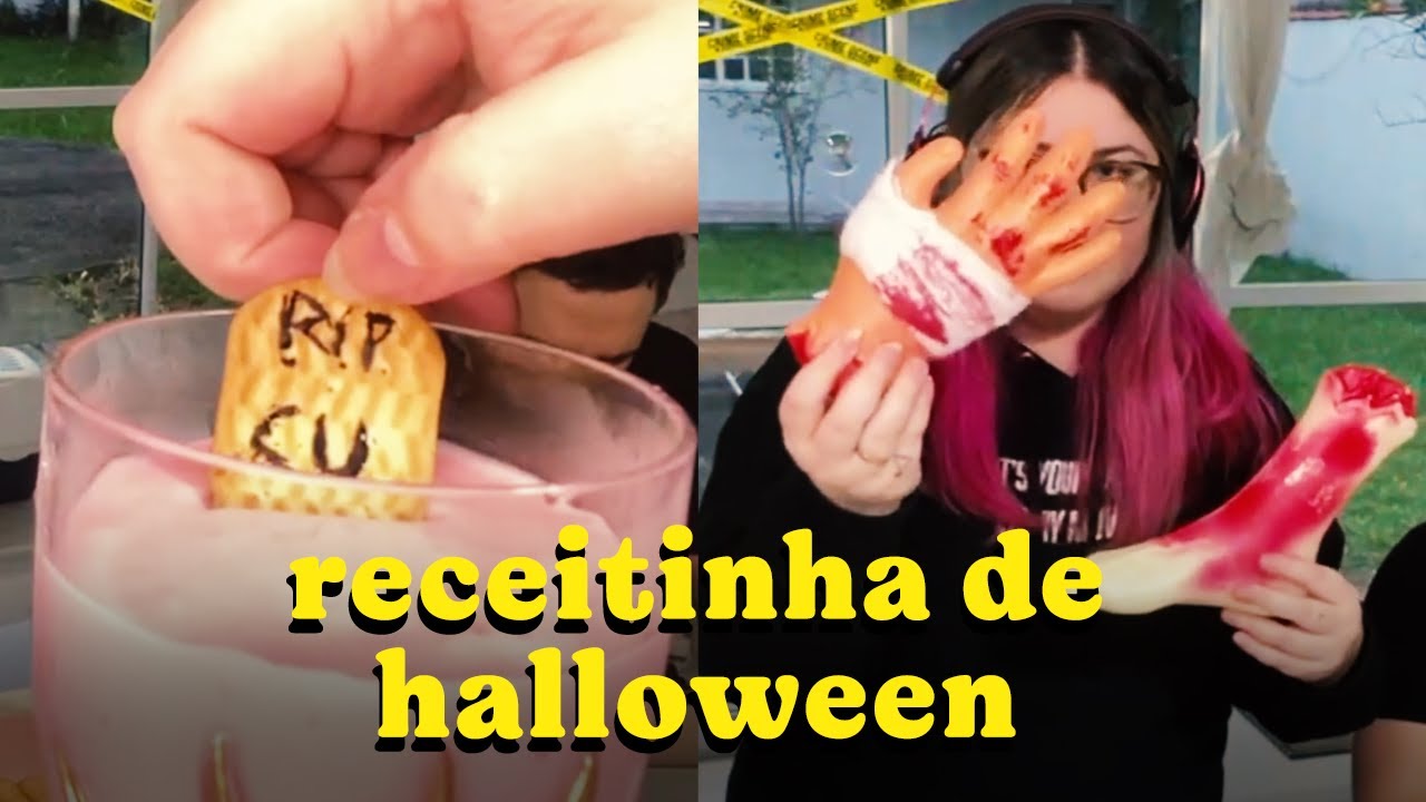 FIZ UMA RECEITA DE HALLOWEEN NO COMPLETO SURTO | Cortes da Bel
