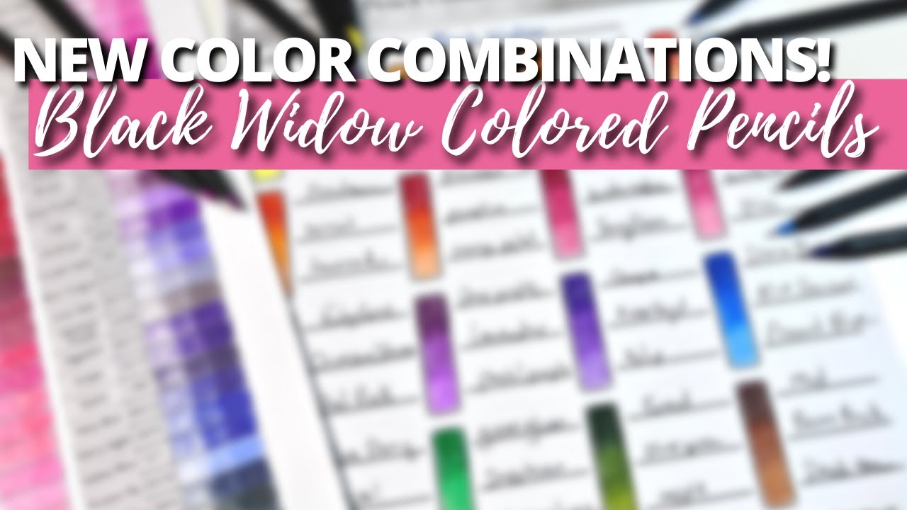 NEW BLACK WIDOW COLOR COMBINATIONS for Your Coloring Pages