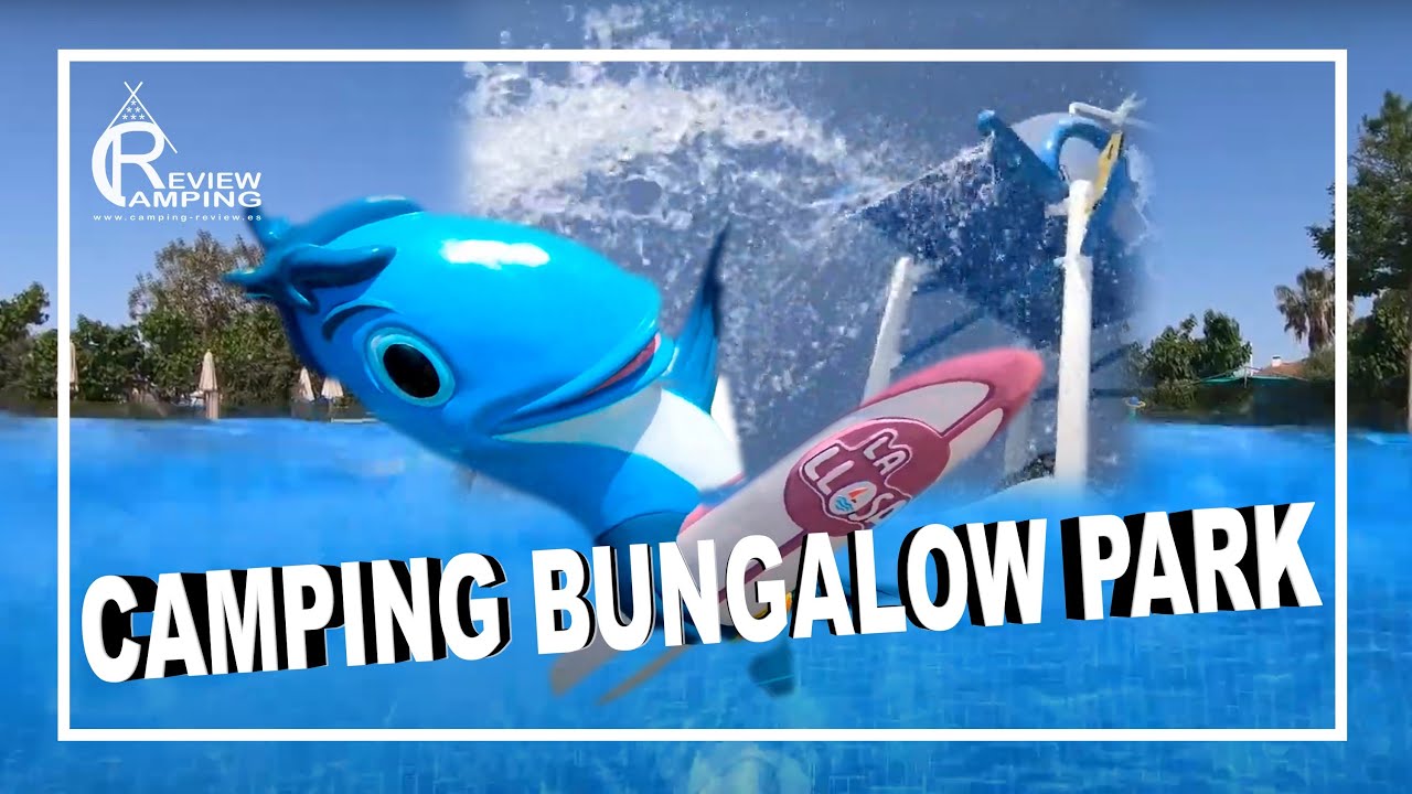 DESCUBRE 🐋 Camping 🐳 La Llosa Cambrils abierto todo el año. PISCINA CON TOBOGANES Y CAÑONES