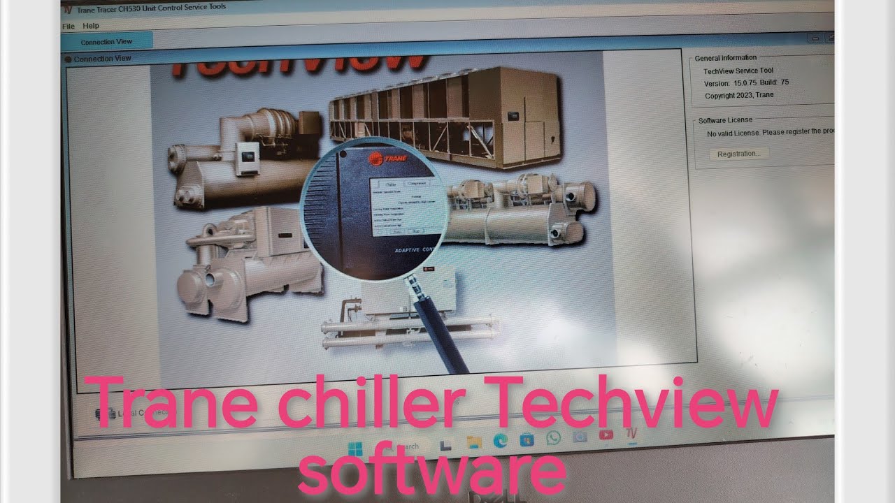 Trane RTAC chiller Binding software Techview.
