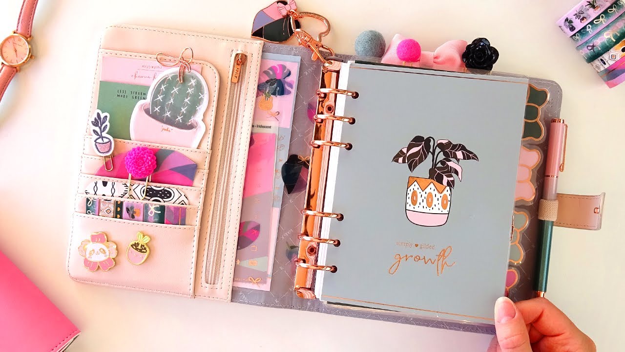 PLANNER SETUP 🌿 Growth 🌿 kikki.K B6 Blush x Simply Gilded