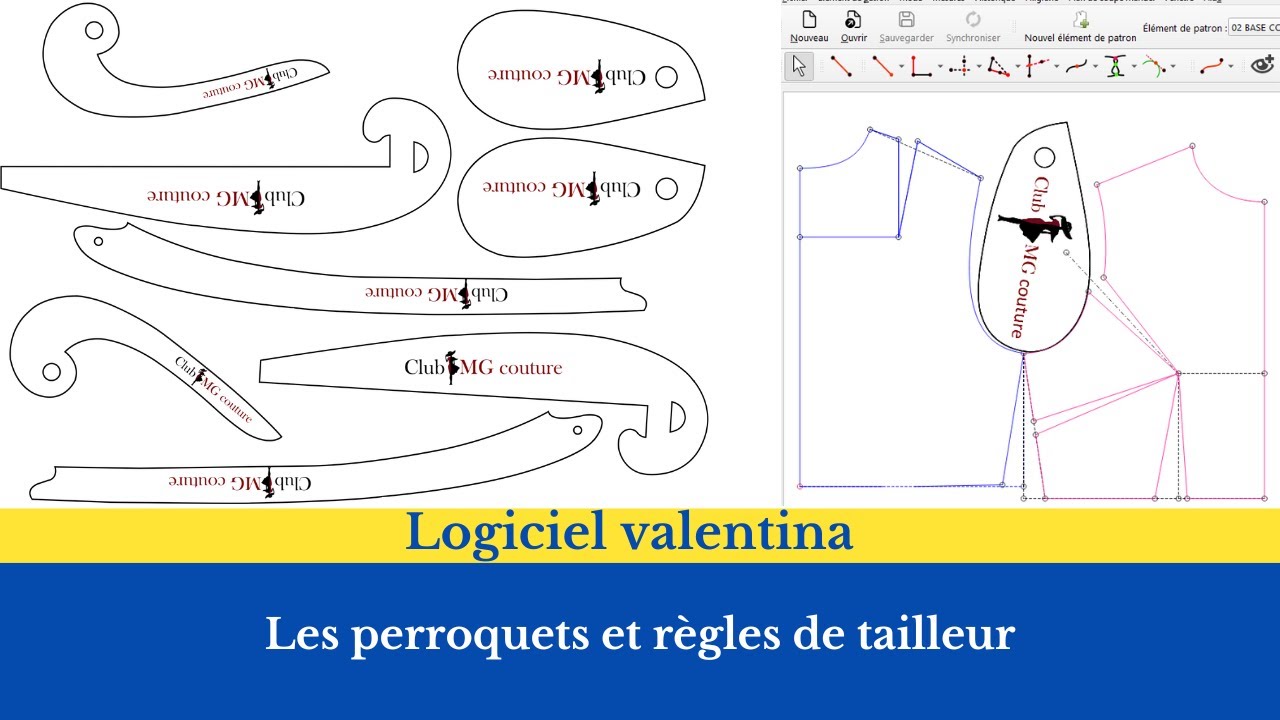 logiciel valentina comment utiliser les perroquets