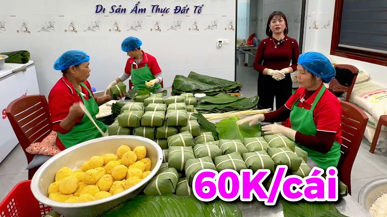 Lò Bánh Chưng Chuẩn Miền Bắc gói cực đẹp không cần khuôn hút khách mua