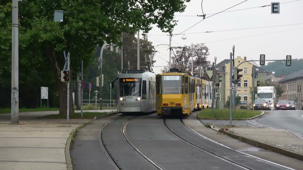 Stra&szlig;enbahn Gera | GVB Tatra KT4D/KTNF8 & Alstom NGT8G | 22 september 2017