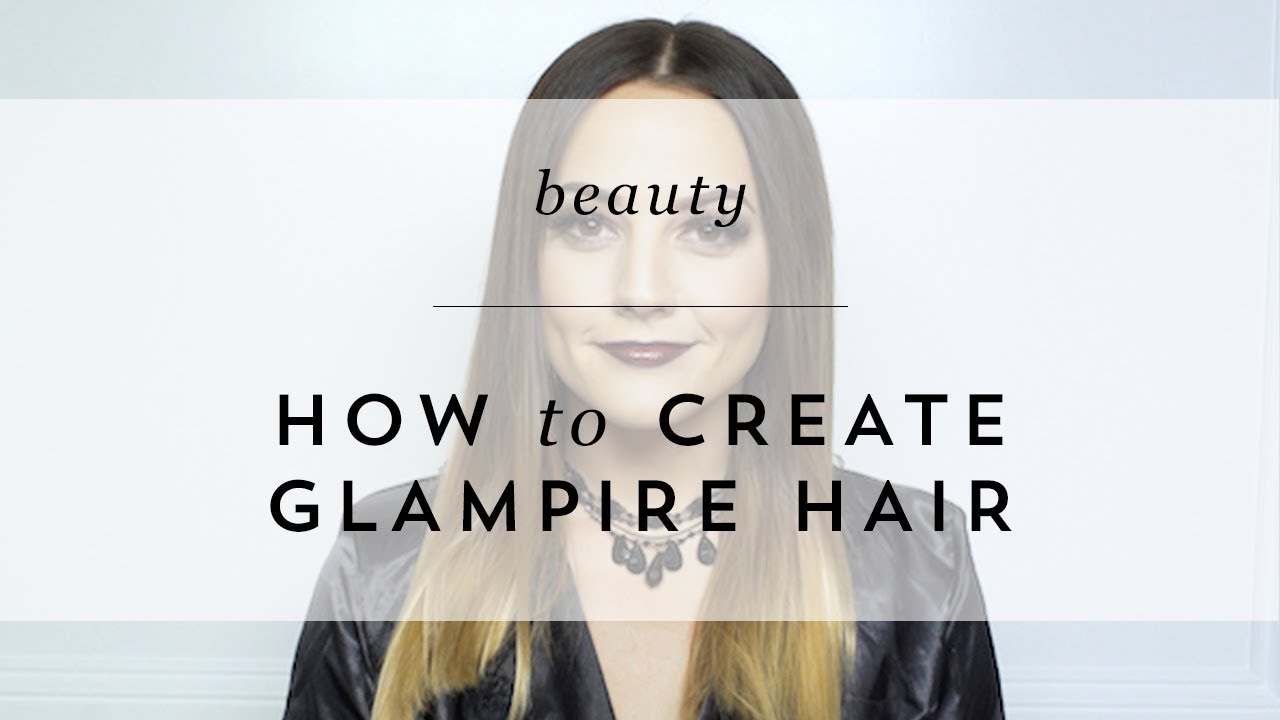 How to Achieve Straight Sleek Glampire Hair