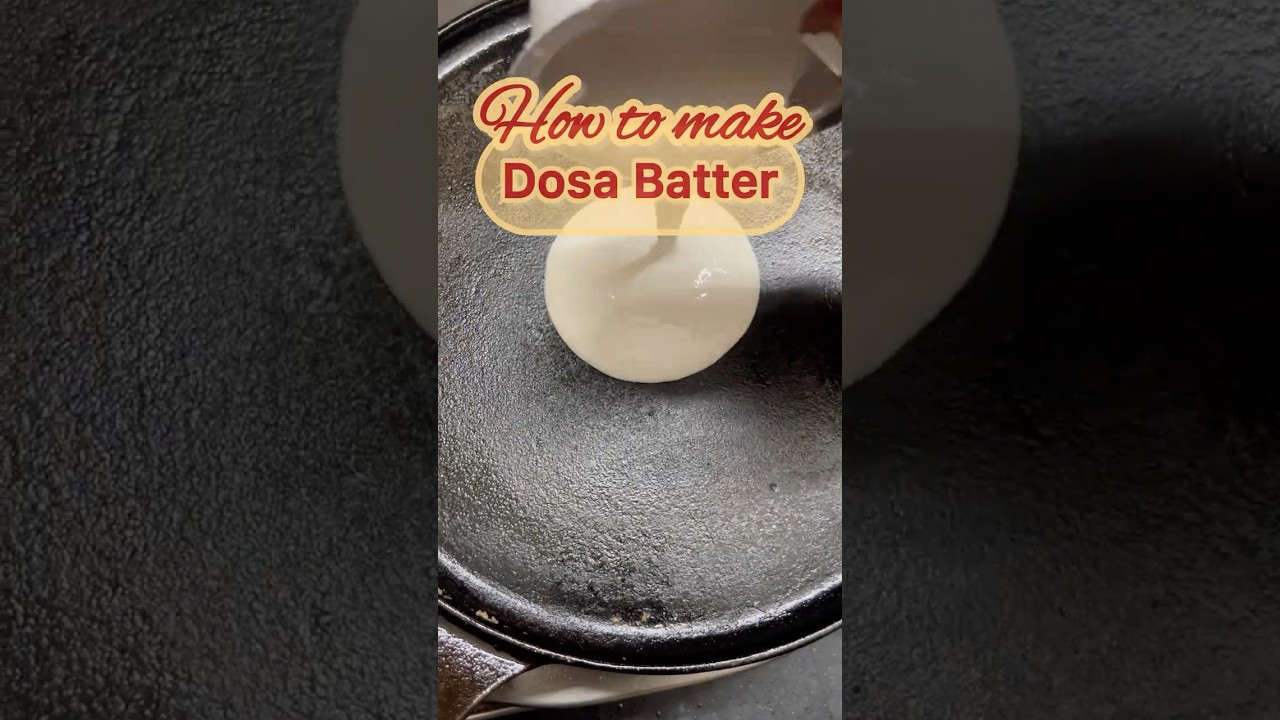 Market Jaisa Paper Crispy Dosa Batter at Home (100% Fail-Proof) | Perfect Ratio!