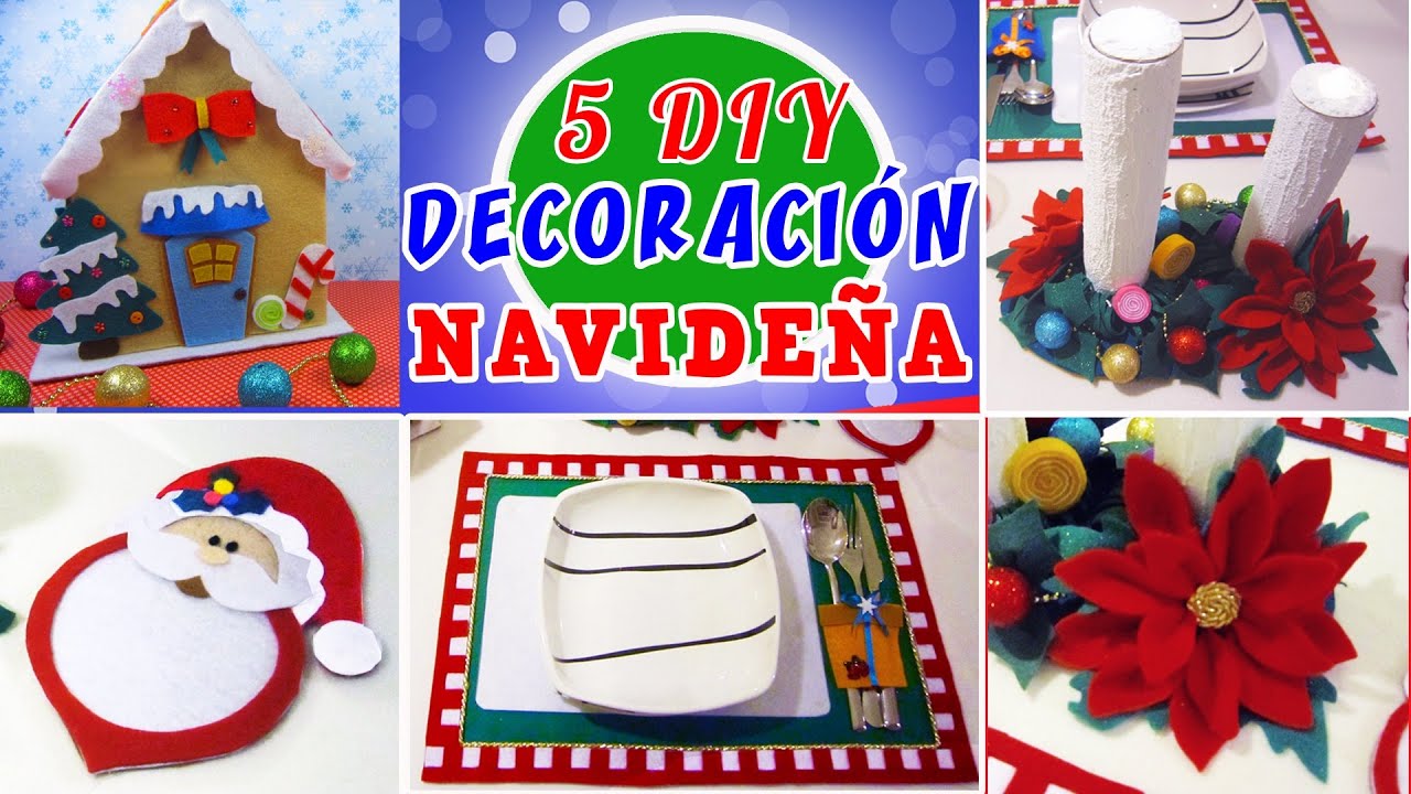 🎄 5 DIY Decoraciones NAVIDEÑAS ⛄ - Ideas FACILES para NAVIDAD 🎅 | Manualidades aPasos