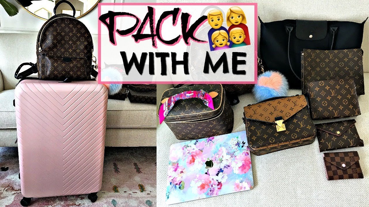 PACK WITH ME & 2 TODDLERS | WHAT'S IN MY LV PALM SPRING MM🎒| TRAVEL EDITION | CHARIS