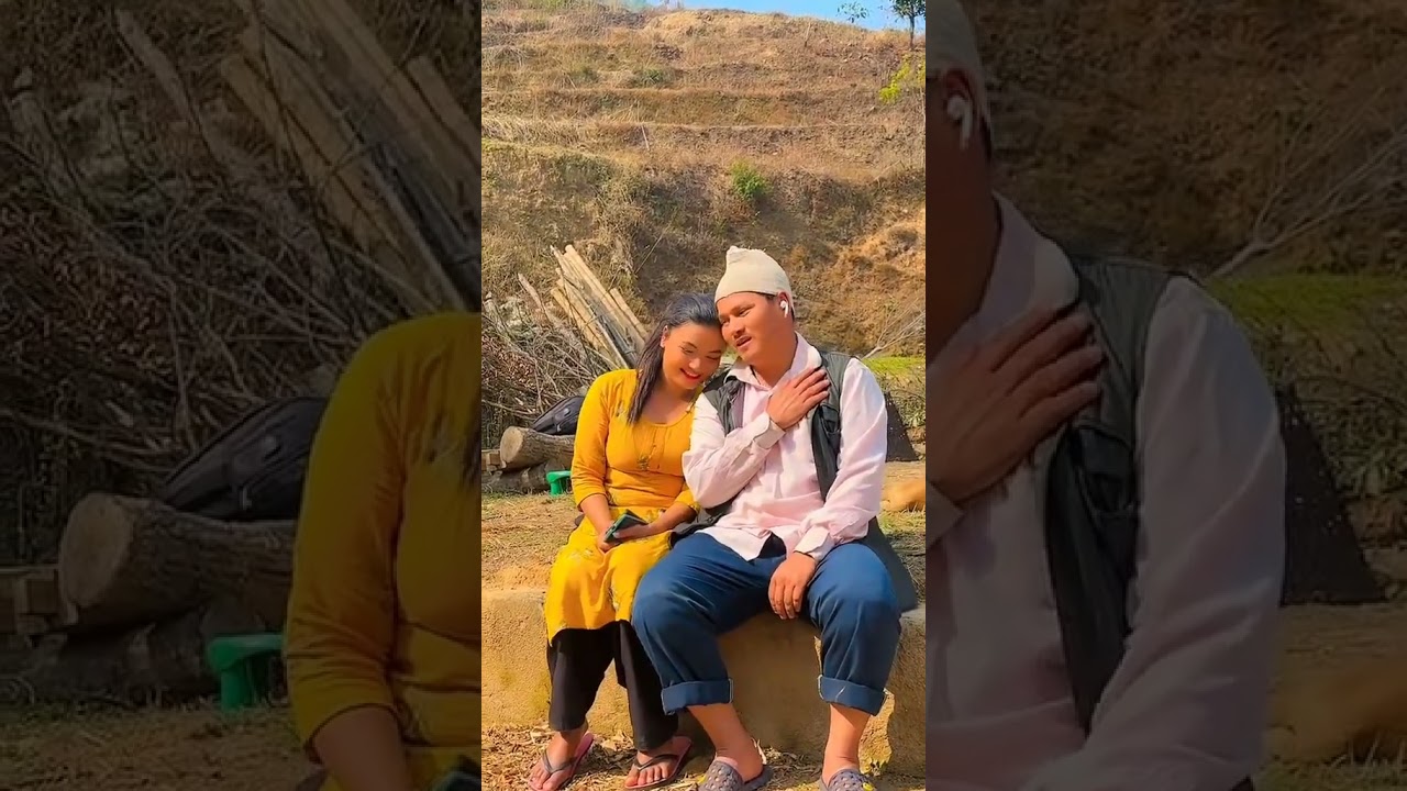 garo chha ho Bhatbhate maila and sarswati khatri garo chha ho shooting new shot clip funny 🤣😁#shorts
