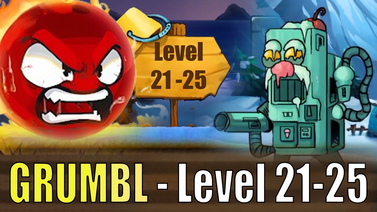 Level 21-25 - Grumbl - iOS Android Gameplay