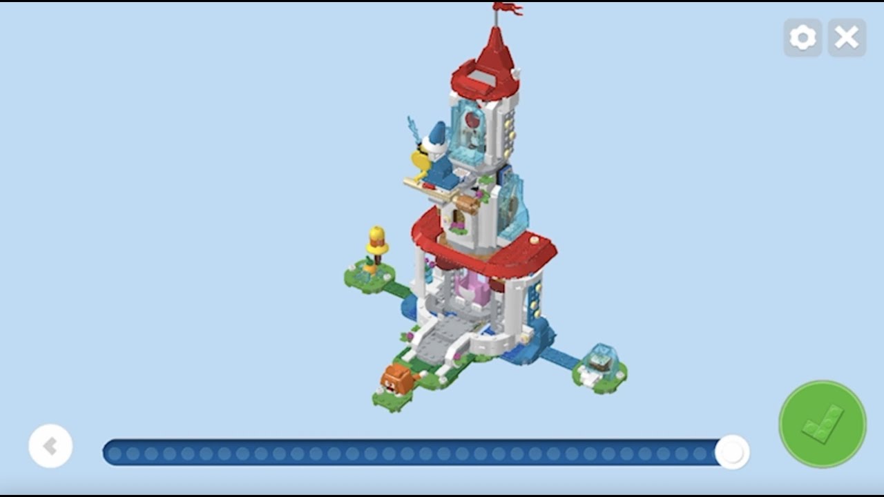 LEGO Instructions for Super Mario Cat Peach Suit and Frozen Tower Expansion Set 71407