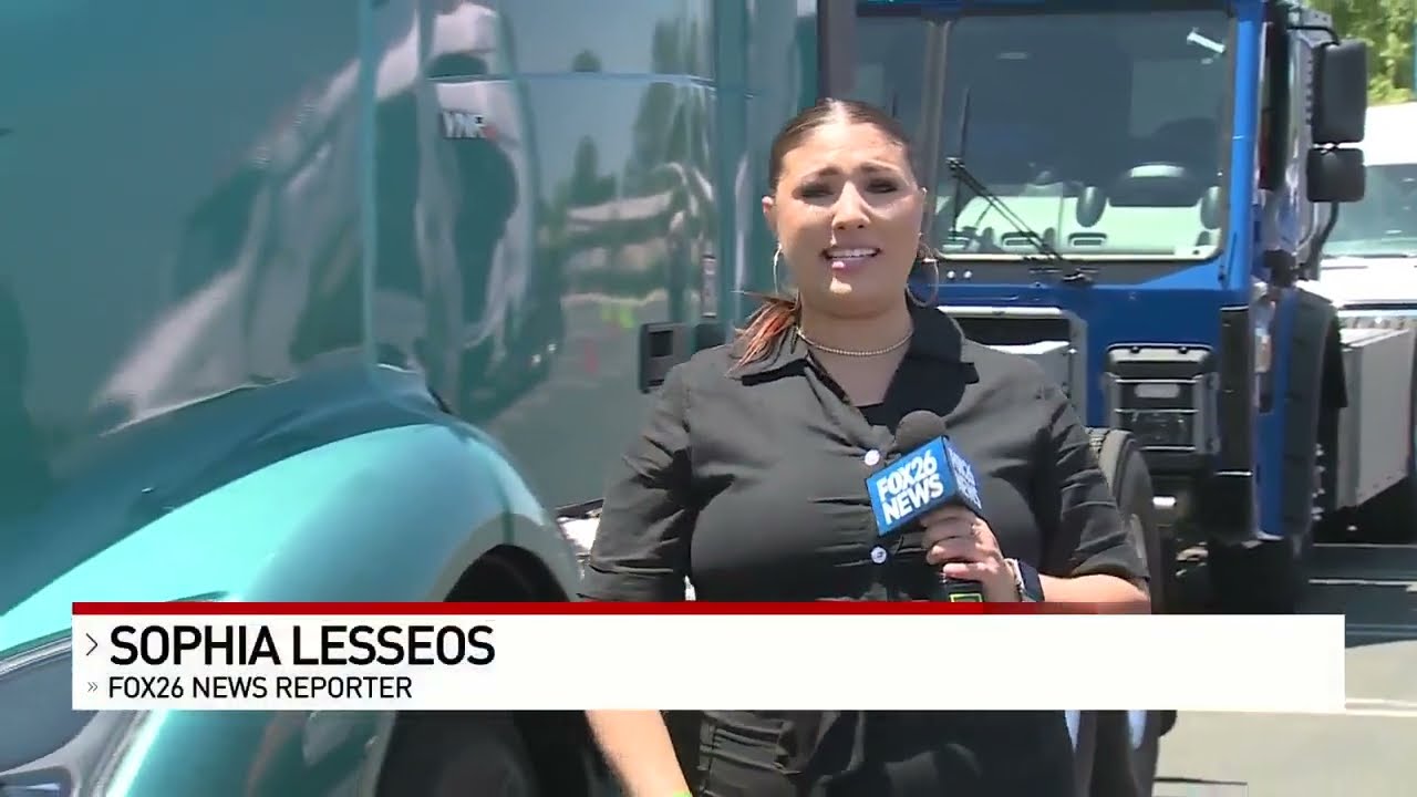 Zero-emission semi-trucks showcased in Central California to combat air pollution